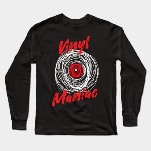 Vinyl Maniac Records Collector Long Sleeve T-Shirt